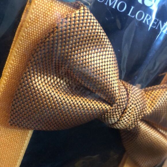 Kids Umo Lorenzo Suspender And Bow Tie Set-Old Gold - Picture 5 of 5